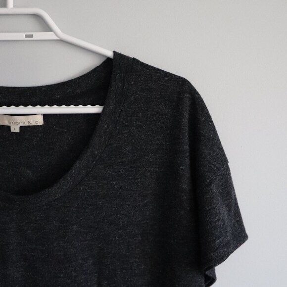 Monk & Lou Womens Sz Lrg Scoop Neck Stretch Pullover Short Sleeve T-Shirt - Picture 5 of 11